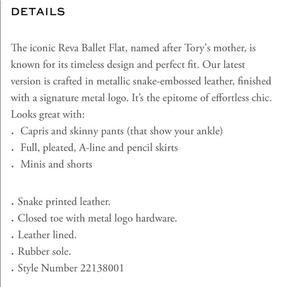 Tory Burch Olive Reva Ballet Flat - Picture 8 of 8